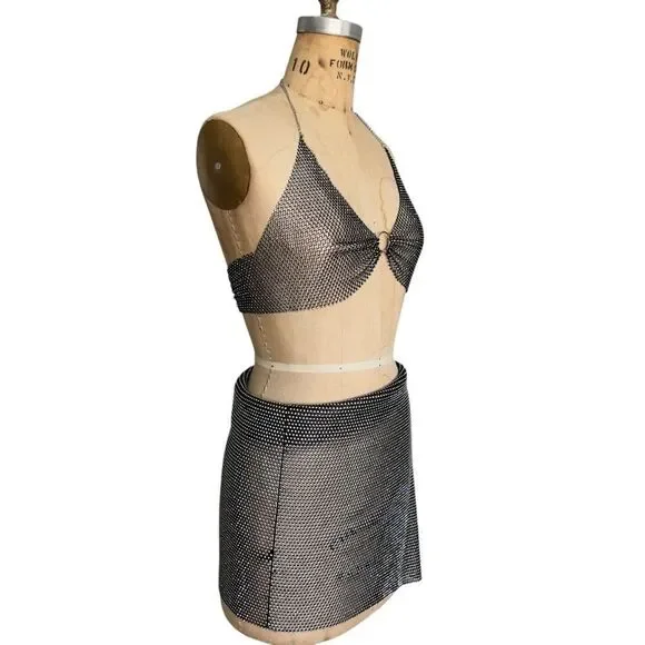 Chainmail-Inspired Top and Skirt Set Size M - Picture 3 of 8